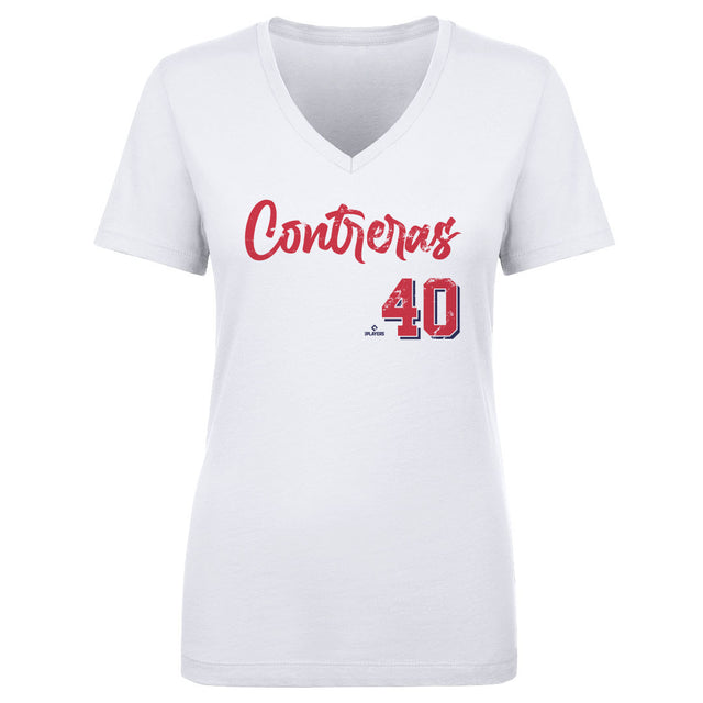 Willson Contreras Women's V-Neck T-Shirt | 500 LEVEL