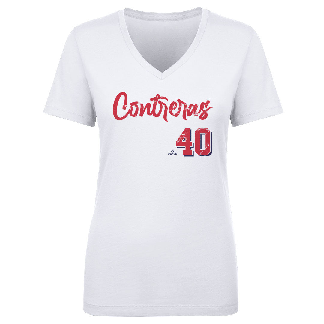 Willson Contreras Women&#39;s V-Neck T-Shirt | 500 LEVEL