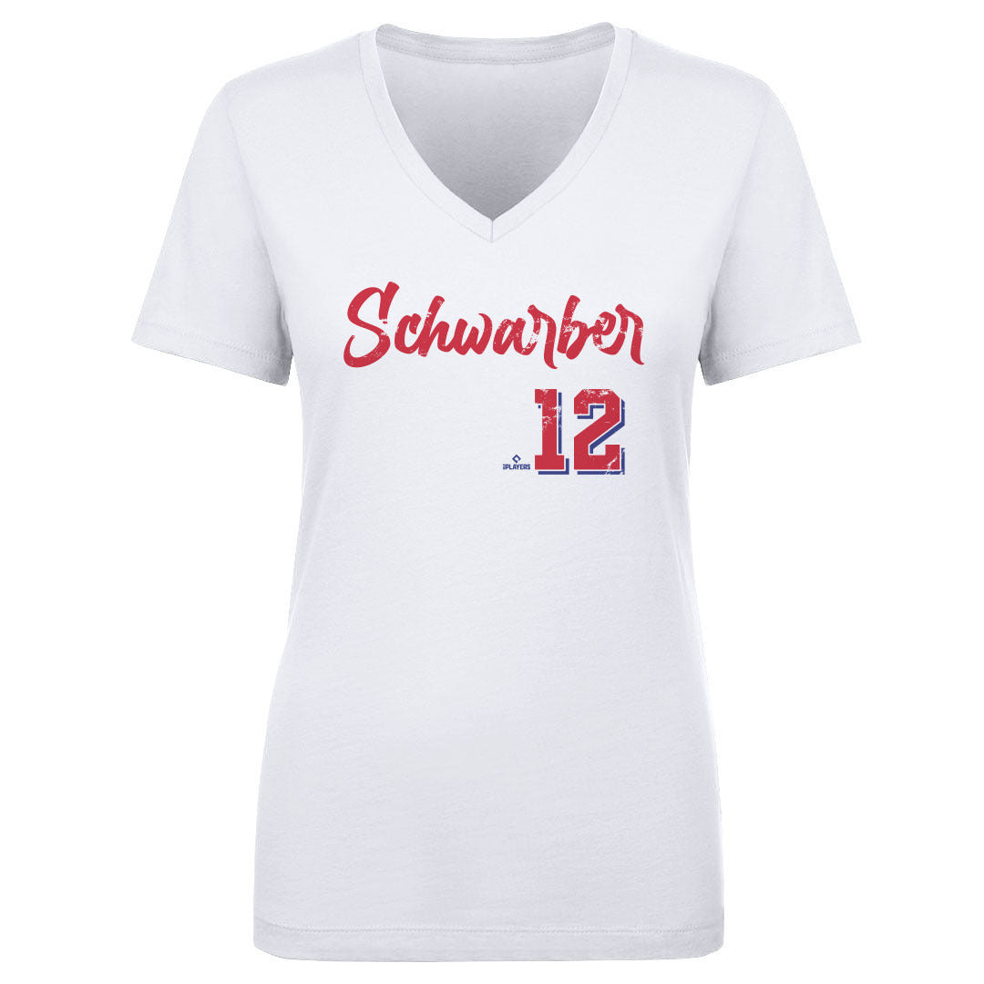 Kyle Schwarber Women's V-Neck T-Shirt | 500 LEVEL