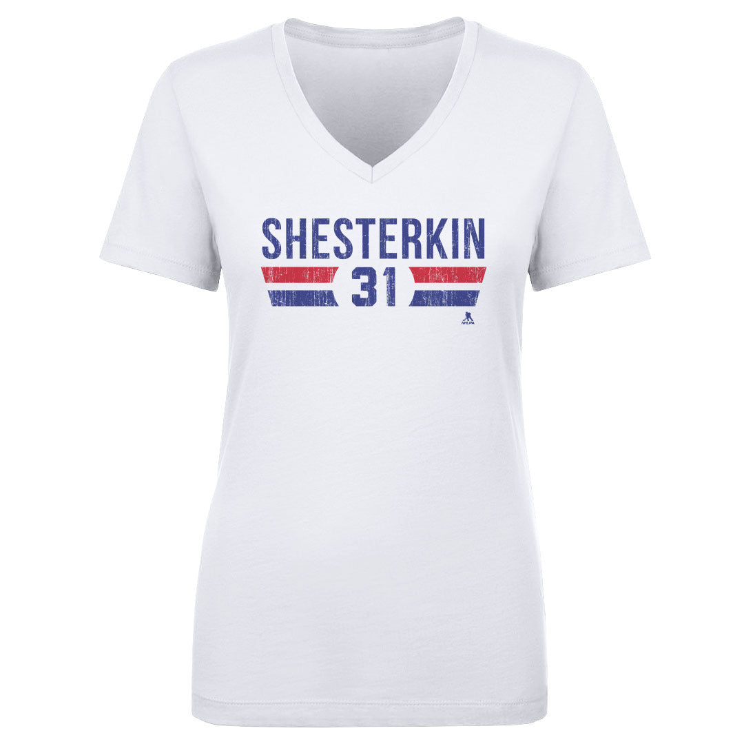Igor Shesterkin Women&#39;s V-Neck T-Shirt | 500 LEVEL