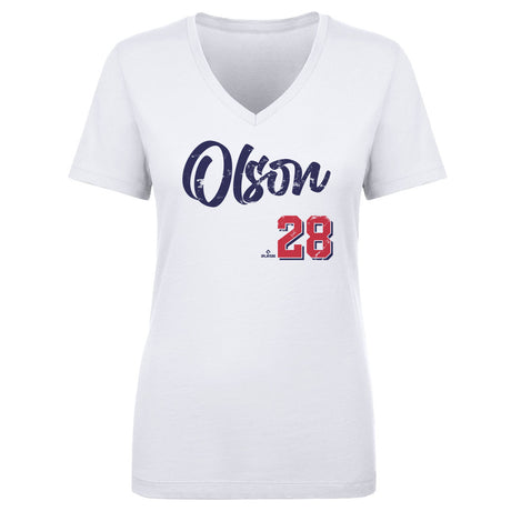 Matt Olson Women's V-Neck T-Shirt | 500 LEVEL