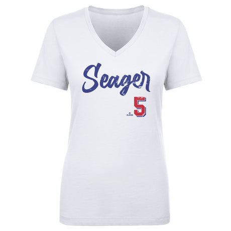Corey Seager Women's V-Neck T-Shirt | 500 LEVEL