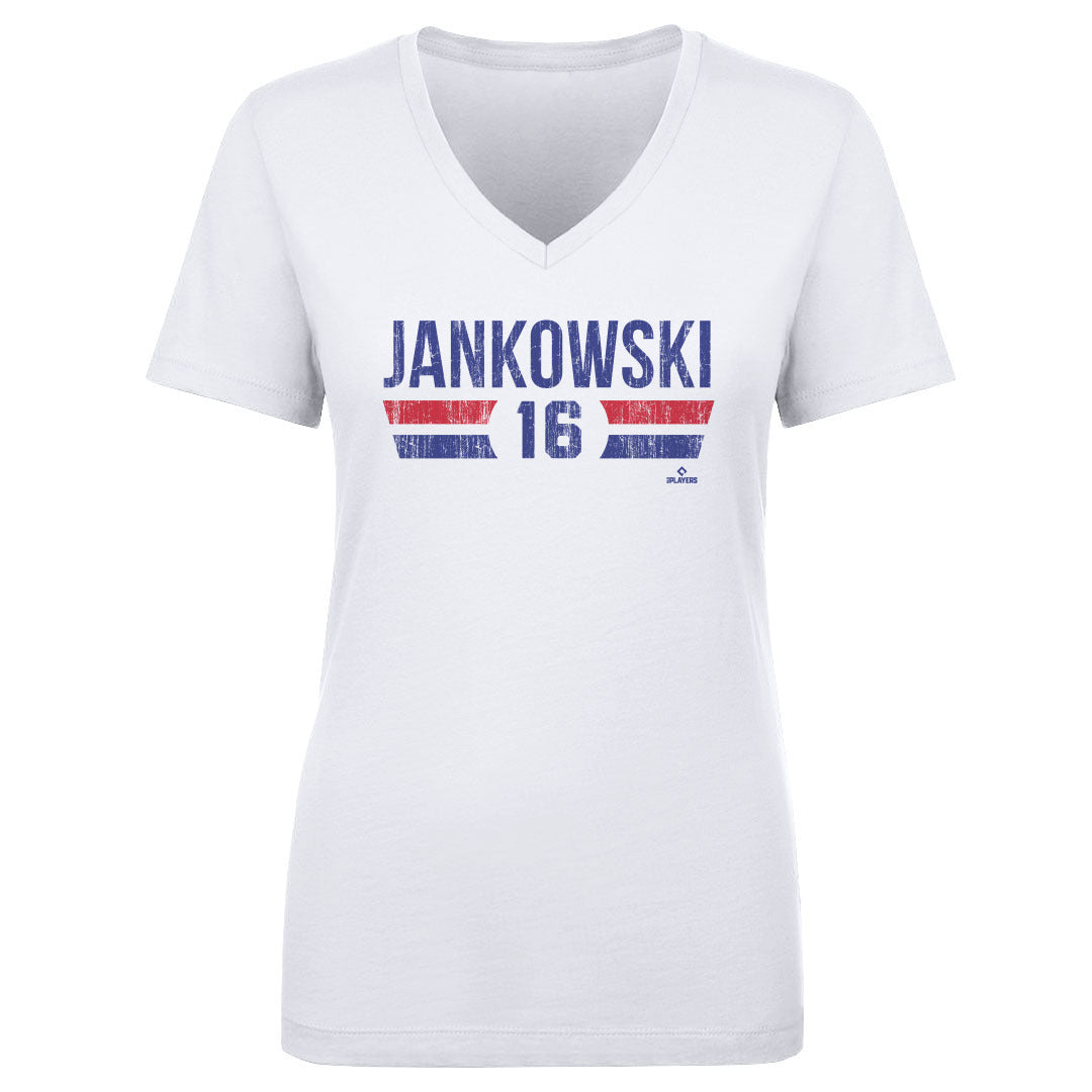Travis Jankowski Women&#39;s V-Neck T-Shirt | 500 LEVEL