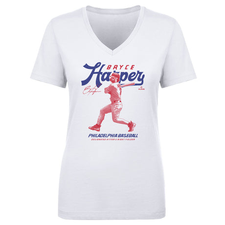 Bryce Harper Women's V-Neck T-Shirt | 500 LEVEL