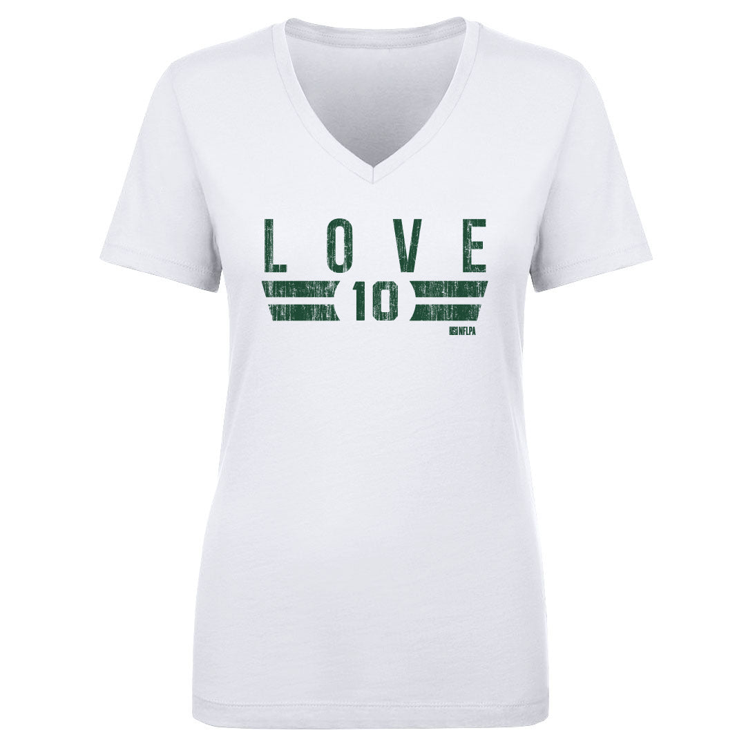 Jordan Love Women's V-Neck T-Shirt | 500 LEVEL