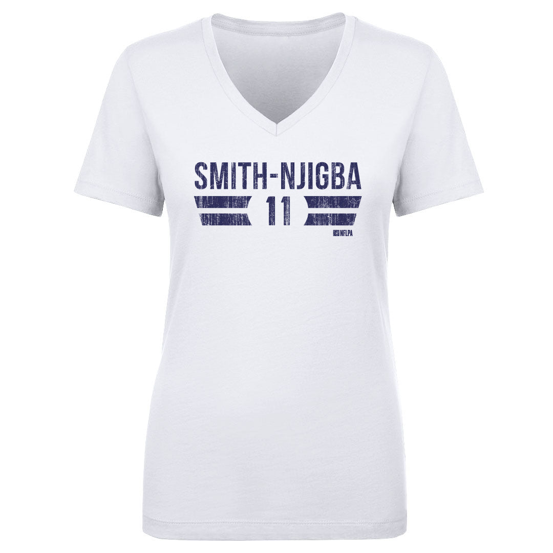 Jaxon Smith-Njigba Women's V-Neck T-Shirt | 500 LEVEL