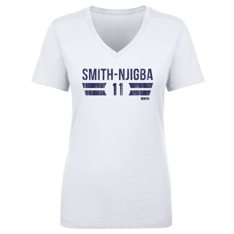 Jaxon Smith-Njigba Women's V-Neck T-Shirt | 500 LEVEL