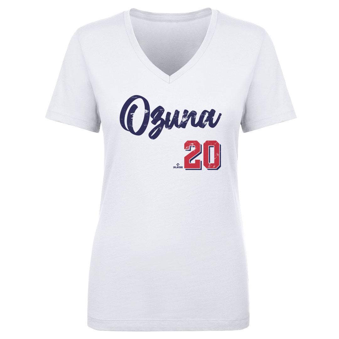 Marcell Ozuna Women's V-Neck T-Shirt | 500 LEVEL