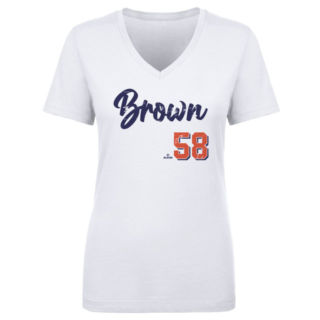 Hunter Brown Women's V-Neck T-Shirt | 500 LEVEL