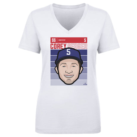 Corey Seager Women's V-Neck T-Shirt | 500 LEVEL