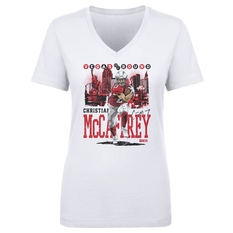 Christian McCaffrey Women's V-Neck T-Shirt | 500 LEVEL