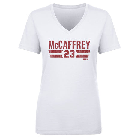 Christian McCaffrey Women's V-Neck T-Shirt | 500 LEVEL