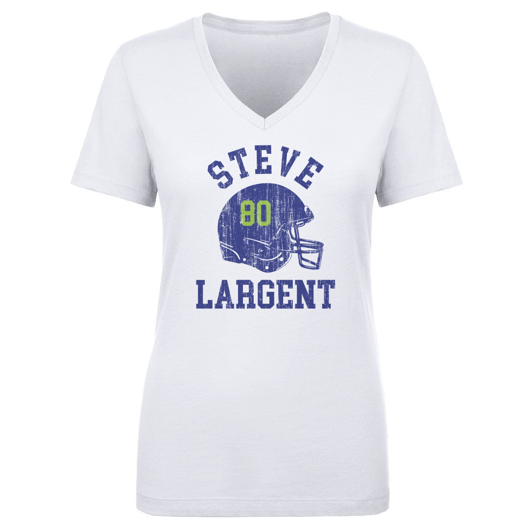 Steve Largent Women's V-Neck T-Shirt | 500 LEVEL