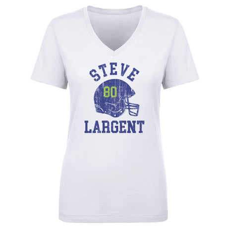 Steve Largent Women's V-Neck T-Shirt | 500 LEVEL