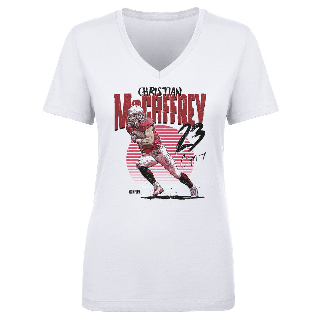 Christian McCaffrey Women's V-Neck T-Shirt | 500 LEVEL