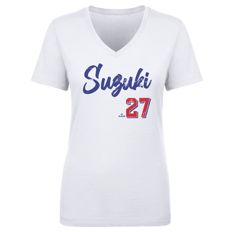 Seiya Suzuki Women's V-Neck T-Shirt | 500 LEVEL