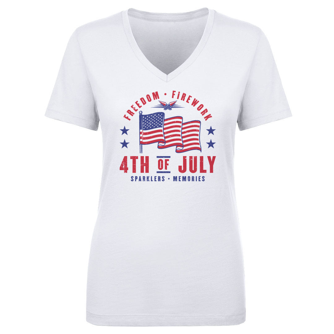 USA Women's V-Neck T-Shirt | 500 LEVEL