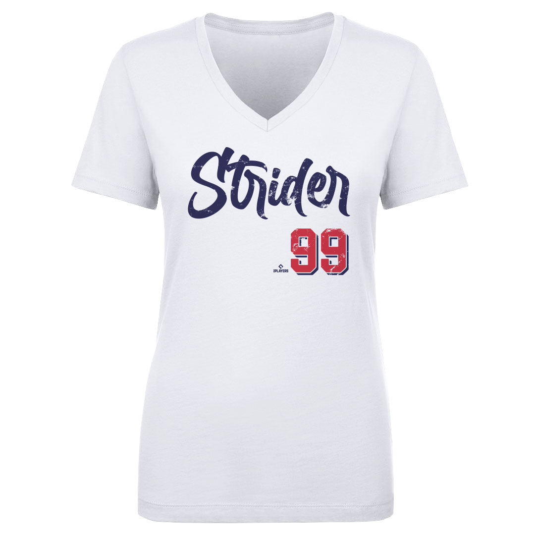 Spencer Strider Women's V-Neck T-Shirt | 500 LEVEL