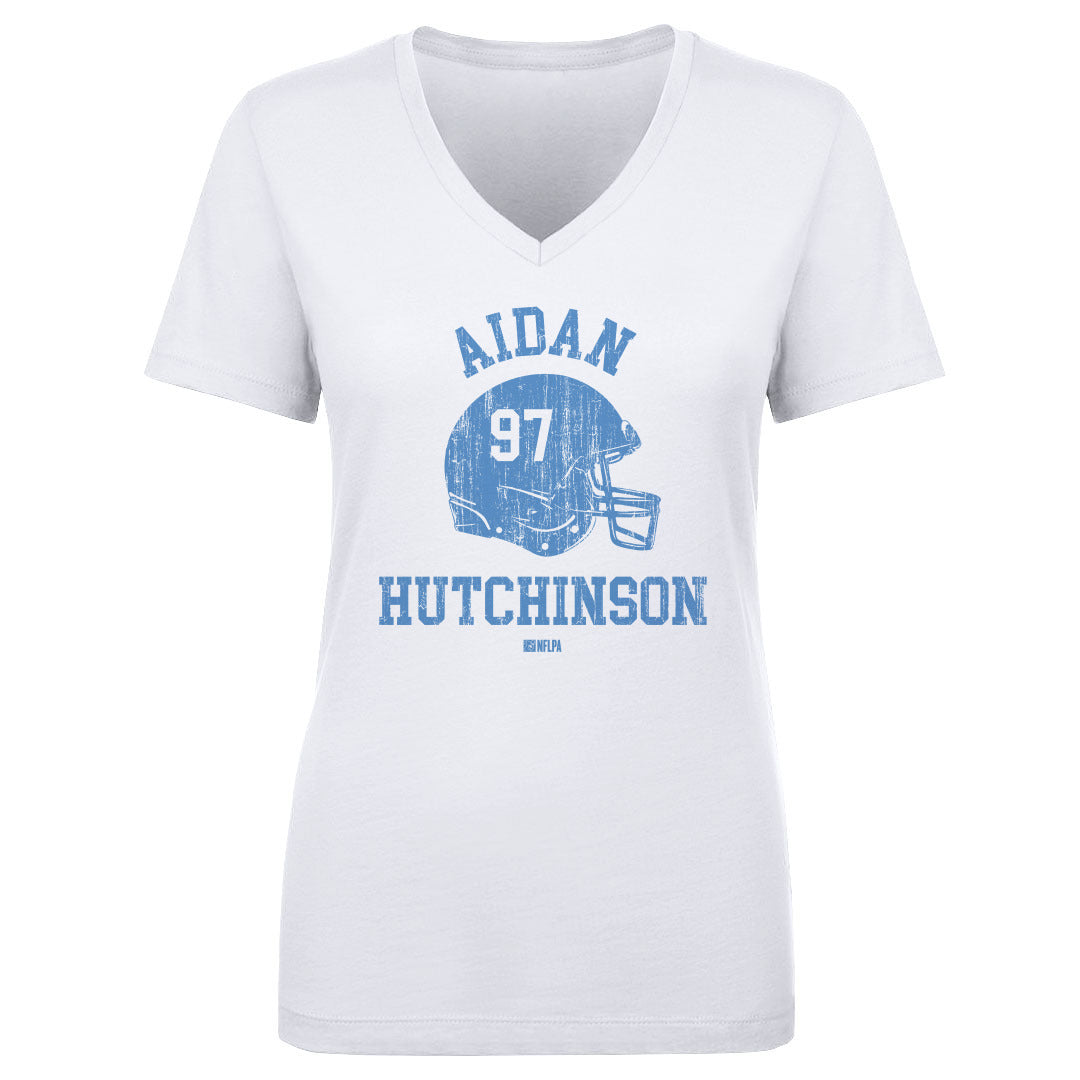 Aidan Hutchinson Women's V-Neck T-Shirt | 500 LEVEL