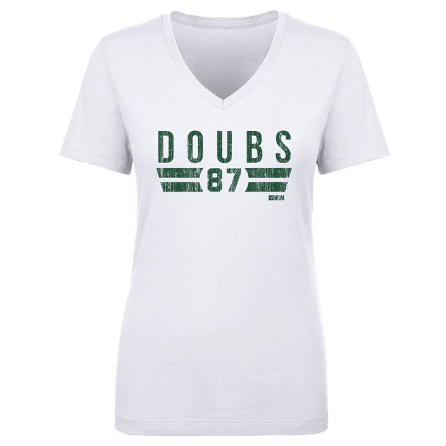 Romeo Doubs Women's V-Neck T-Shirt | 500 LEVEL