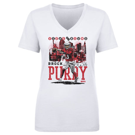 Brock Purdy Women's V-Neck T-Shirt | 500 LEVEL