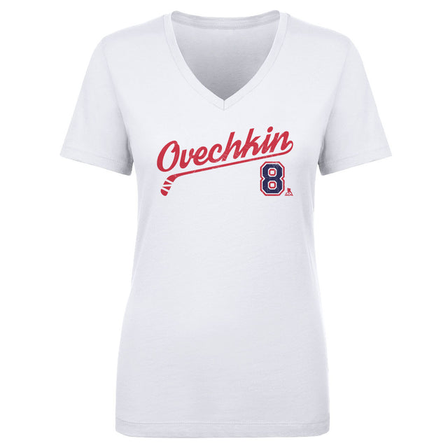Alex Ovechkin Women's V-Neck T-Shirt | 500 LEVEL