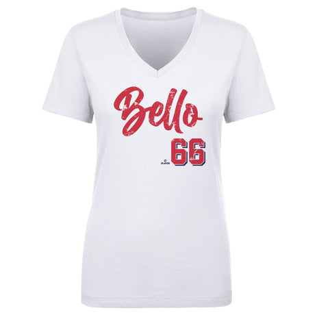 Brayan Bello Women's V-Neck T-Shirt | 500 LEVEL