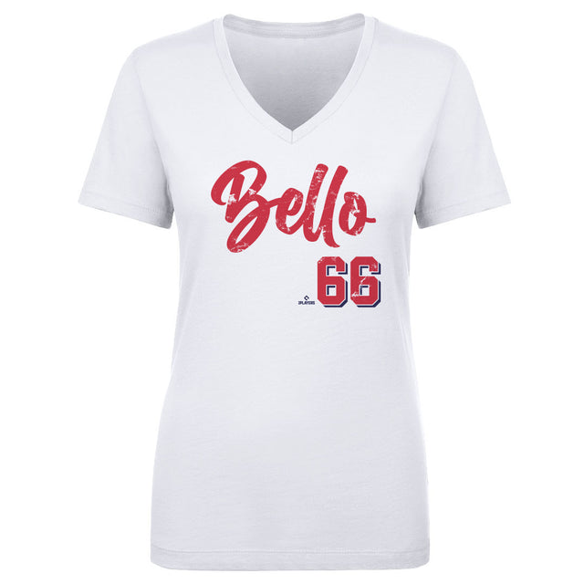 Brayan Bello Women's V-Neck T-Shirt | 500 LEVEL