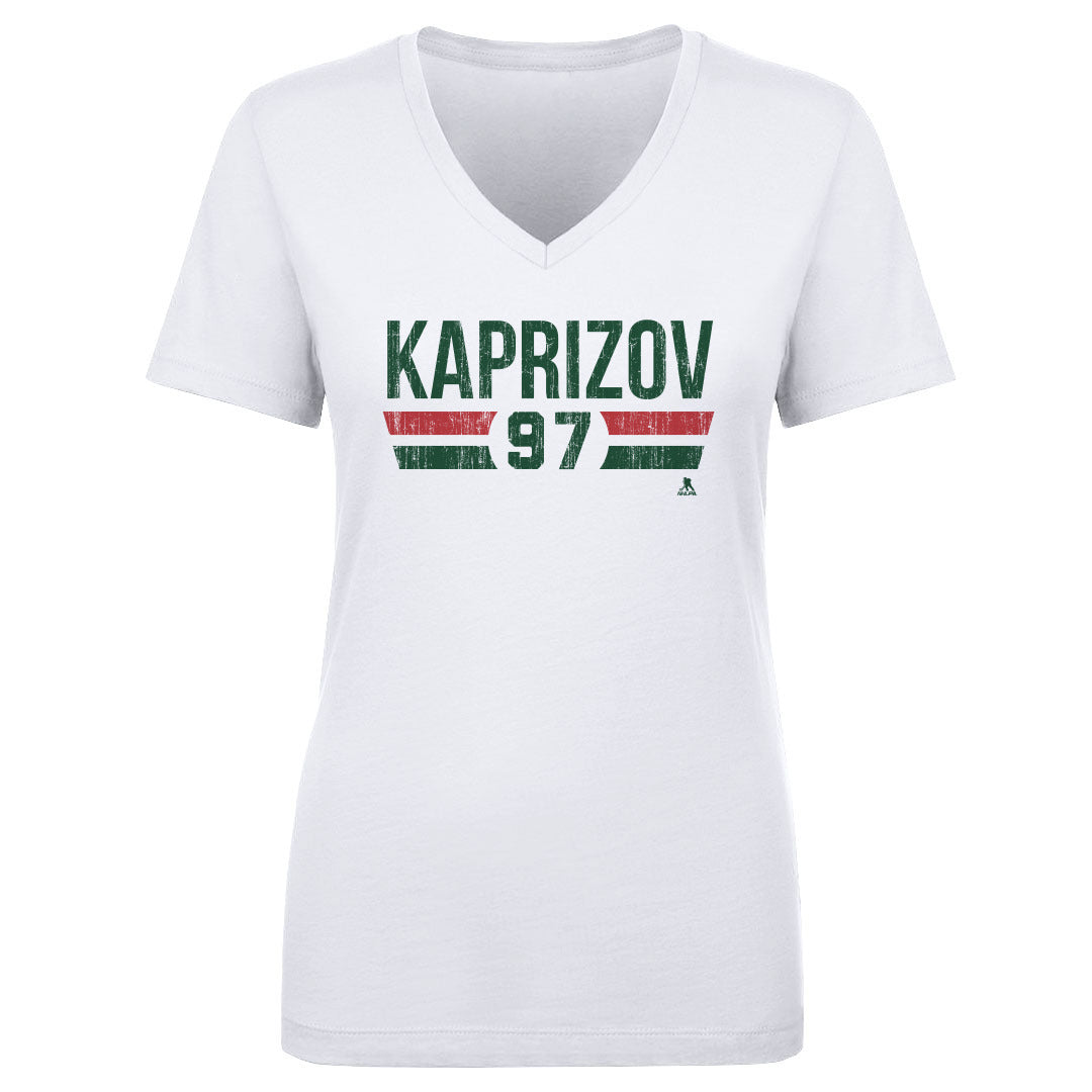 Kirill Kaprizov Women&#39;s V-Neck T-Shirt | 500 LEVEL