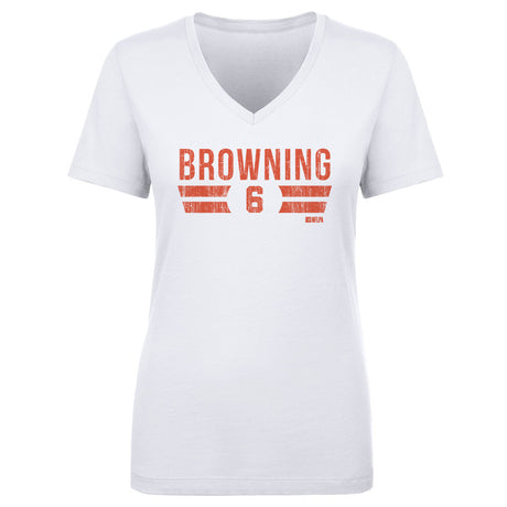 Jake Browning Women's V-Neck T-Shirt | 500 LEVEL