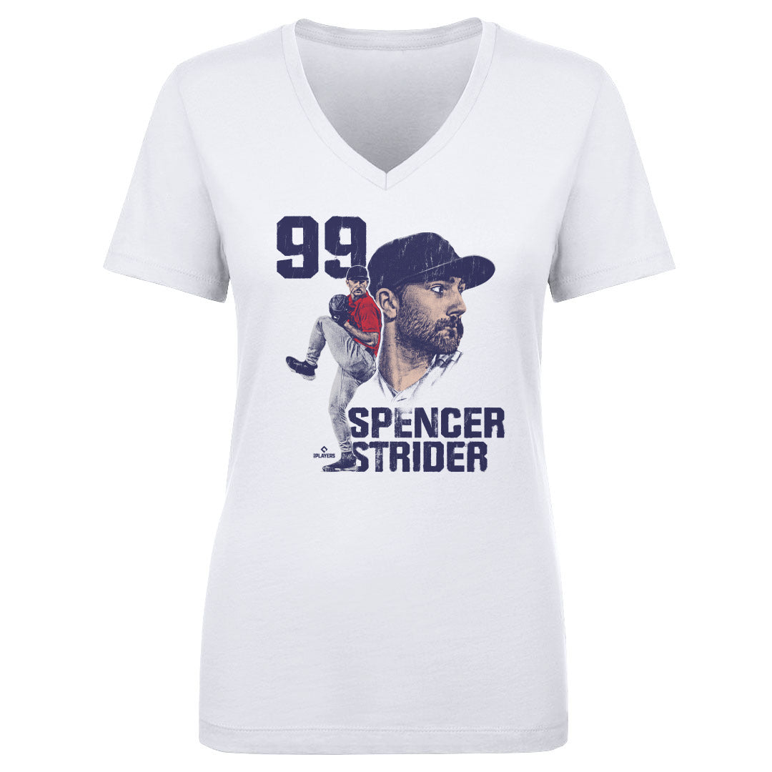 Spencer Strider Women&#39;s V-Neck T-Shirt | 500 LEVEL