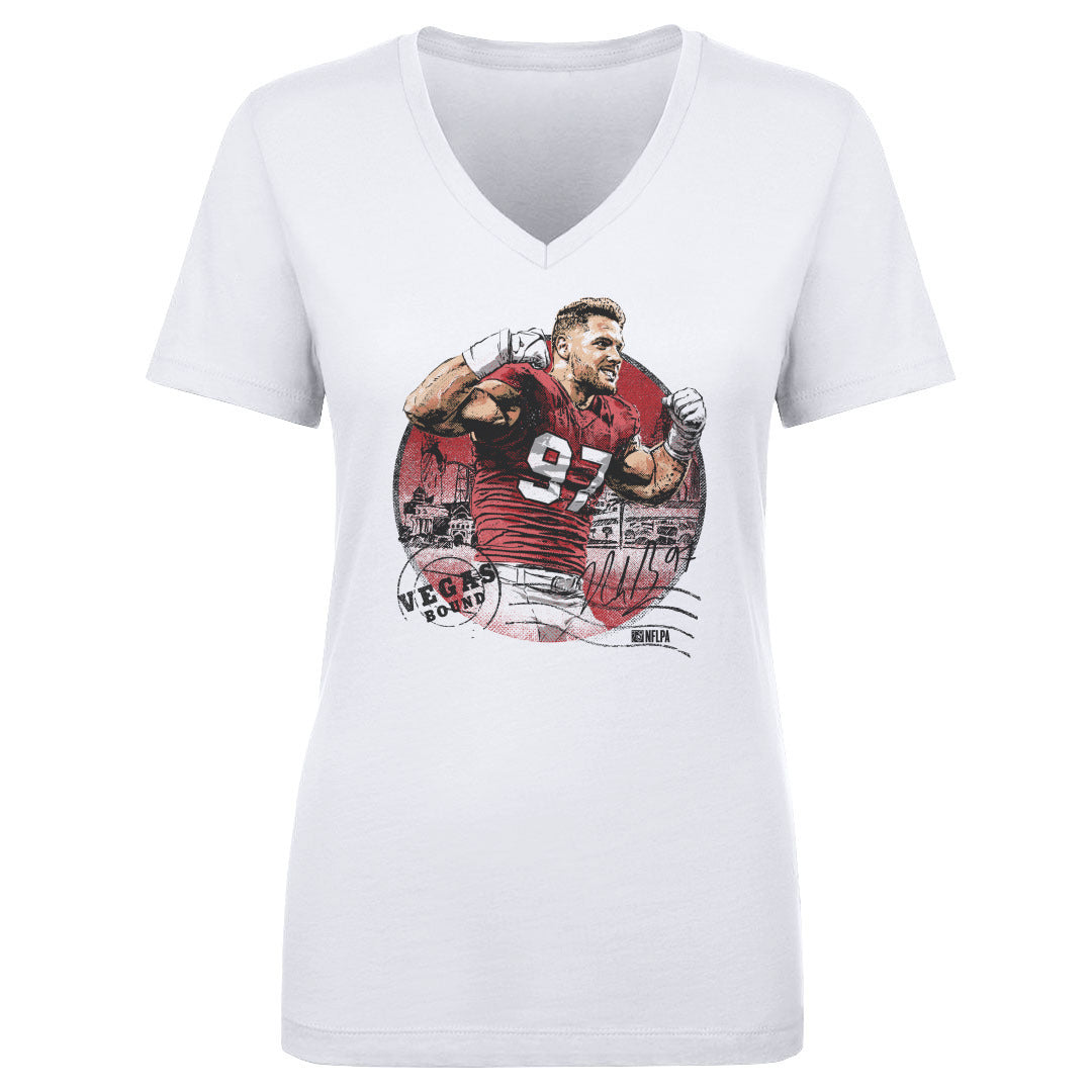 Nick Bosa Women's V-Neck T-Shirt | 500 LEVEL