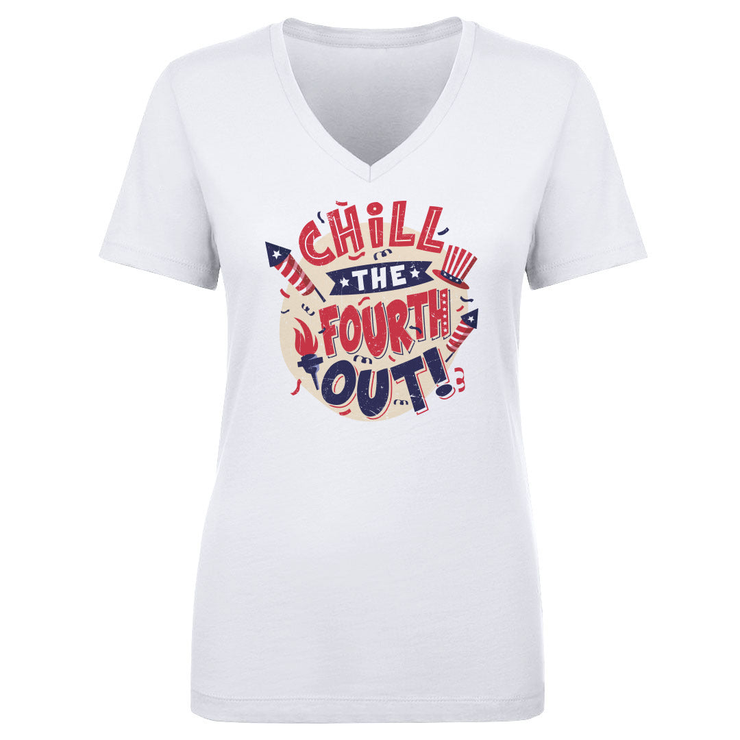 USA Women's V-Neck T-Shirt | 500 LEVEL