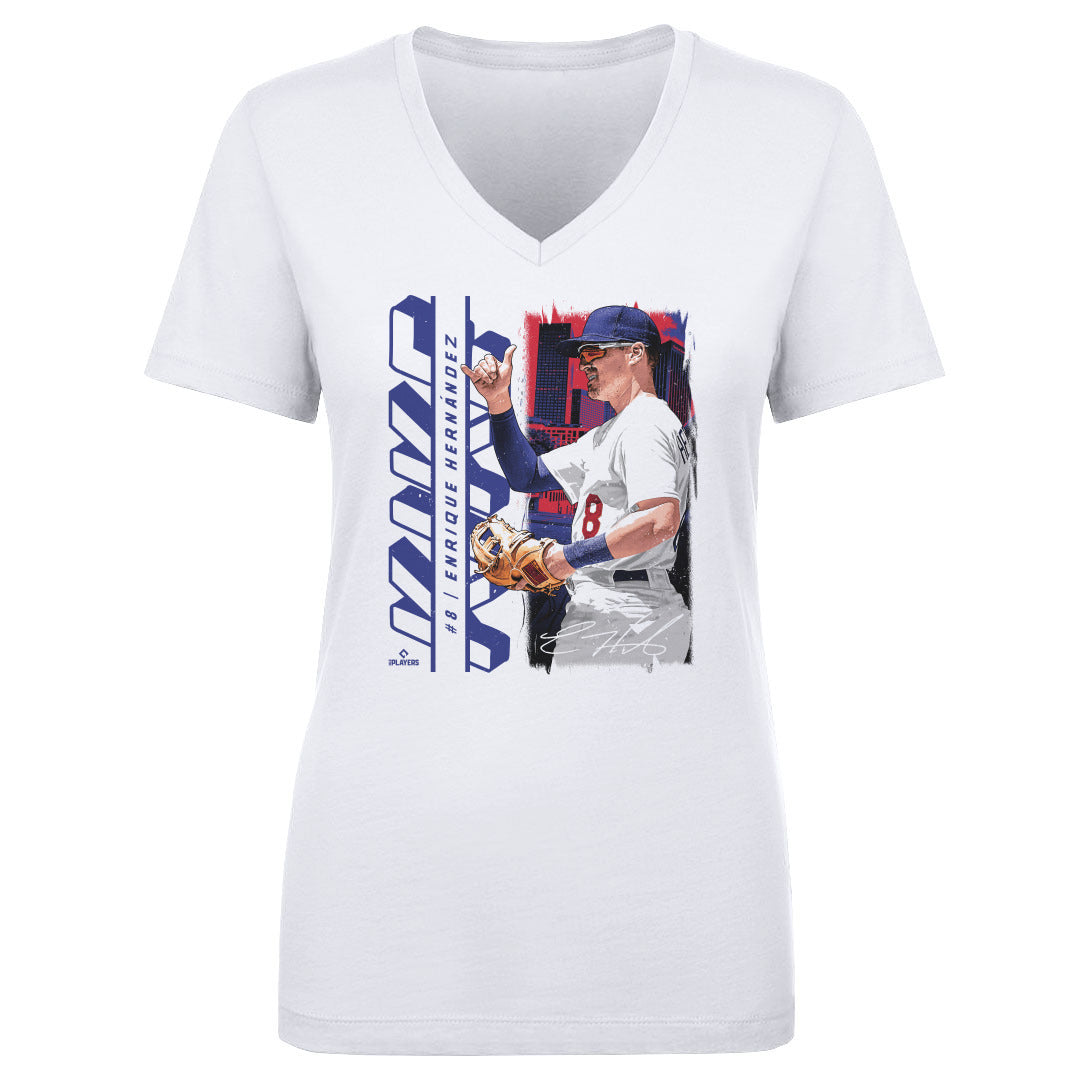 Enrique Hernandez Women's V-Neck T-Shirt | 500 LEVEL